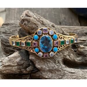 Nicky Butler Bronze Multi Stone Cuff Bracelet